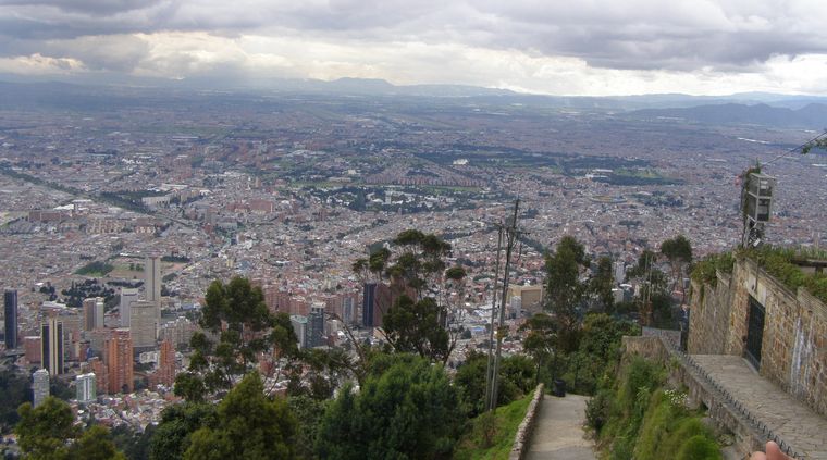 Bogotá desde el cerro Monserrate Foto: Flavia Noceti