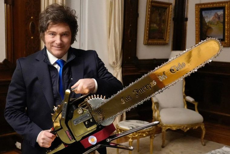 Javier Milei en la portada de The Telegraph en el marco de una entrevista brindada esta semana. Javier Milei en la portada de The Telegraph en el marco de una entrevista brindada esta semana.