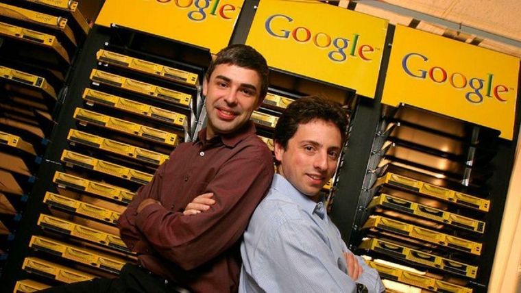 Larry Page y Sergey Brin lanzaron Google en 1998. Foto: GETTY IMAGES
