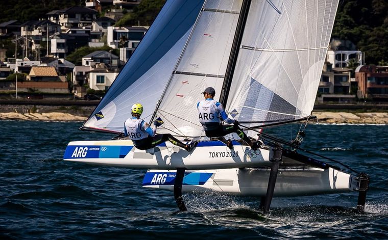 Lange y Carranza cerraron su participación en Tokio. Foto: Deportes Argentina