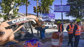 Guaymallén avanza con las obras en el entorno del Hospital Notti. Guaymallén avanza con las obras en el entorno del Hospital Notti.