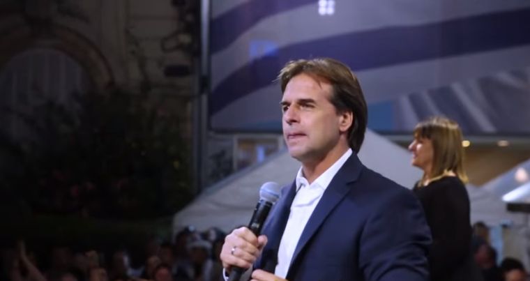 El presidente de Uruguay, Luis Lacalle Pou. Foto: El Nacional