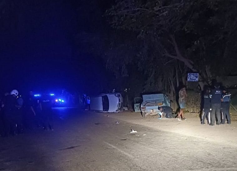 La escena del accidente. Foto: Ministerio de Seguridad