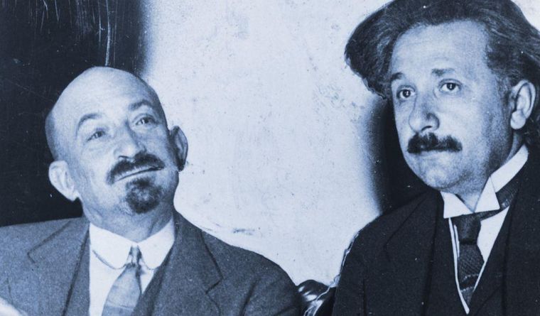Weizmann (izq) y Einstein: ambos científicos y ambos sionistas.