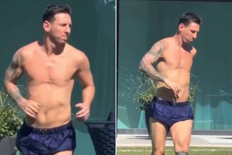 Lionel Messi no para de jugar a la pelota ni el 1° de enero. Foto: captura de video. Lionel Messi no para de jugar a la pelota ni el 1° de enero. Foto: captura de video.