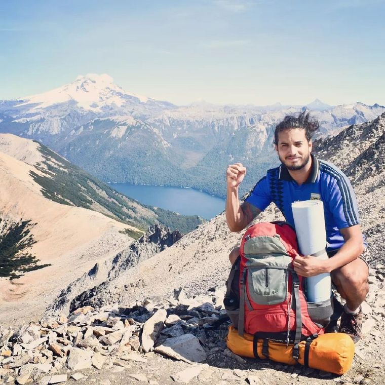Leonardo Duré emprendió viaje desde Solano y quiere llegar hasta Alaska. Foto: Gentileza Leo Duré