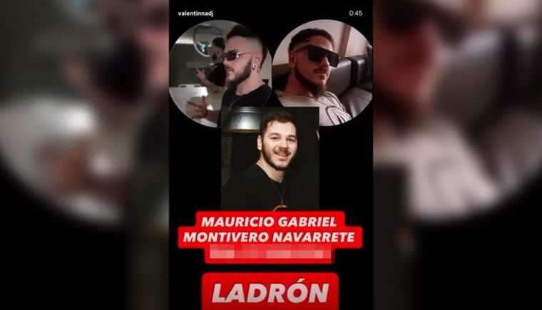 Mauricio Gabriel Montivero Navarrete fue denunciado como autor del robo a la DJ Valentinna.&nbsp;