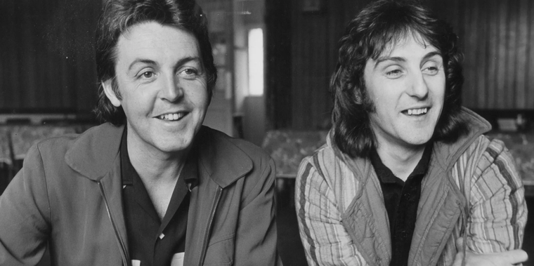 Denny Laine junto a su compañero de Wings, Paul McCartney.