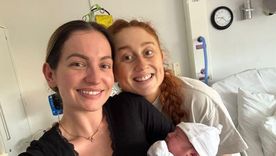 Daisy dio a luz al bebé de Georgia, Ottilie, en octubre.