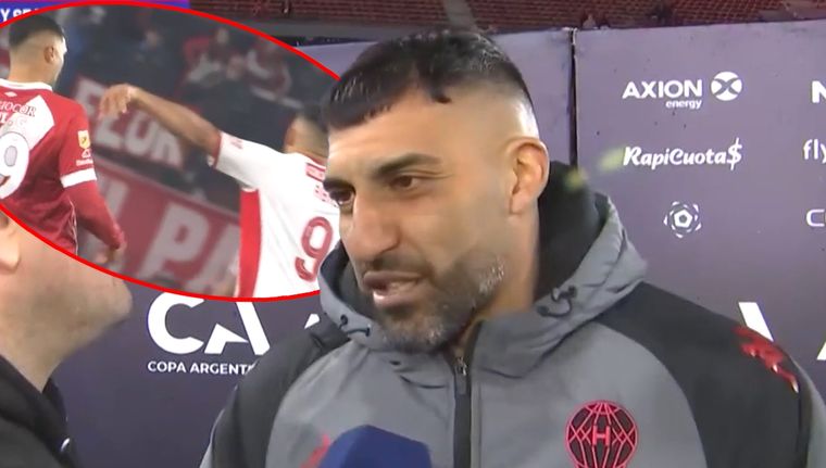 Wanchope se refirió al encontronazo que tuvo con Galván. Foto: Captura TyC Sports
