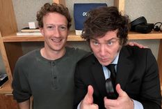 Javier Milei y Mark Zuckerberg Foto: X @JMilei