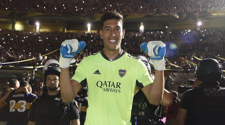 El arquero mendocino Esteban Andrada estará en la lista de convocados del fútbol local para las Eliminatorias. Foto: Boca Juniors