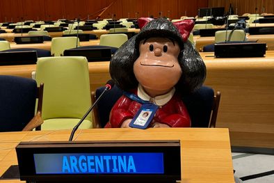 MDZol | La escultura de Mafalda creada por Pablo Irrgang Foto: Gentileza