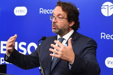 Marcos Lavagna al frente del Indec y en el centro de la polémica por la corrección del índice. Foto: Télam Marcos Lavagna al frente del Indec y en el centro de la polémica por la corrección del índice. Foto: Télam