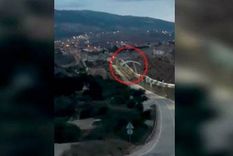 Captura de pantalla del momento, en la valla de Melilla. Foto: Captura de pantalla