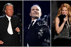 Julio Iglesias, Miguel Bosé y Shakira son algunos artistas que figuran en los Pandora Papers. Foto: Getty Images/BBC Mundo