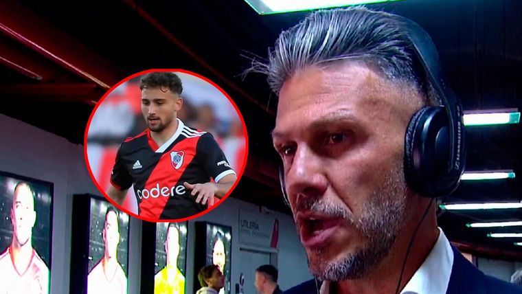 Demichelis volvió a hablar sobre Boselli, el refuerzo de River que todavía no debutó Foto: Captura TNT Sports