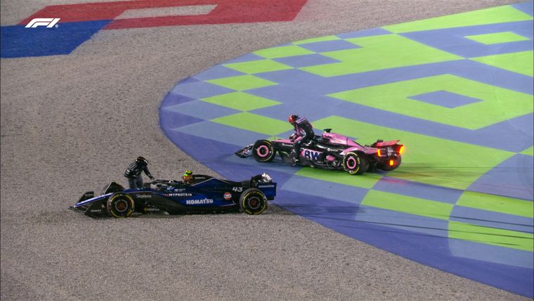 Aunque sin intención, Esteban Ocon fue la razón por la que Colapinto debió abandonar en Qatar. Foto: @F1