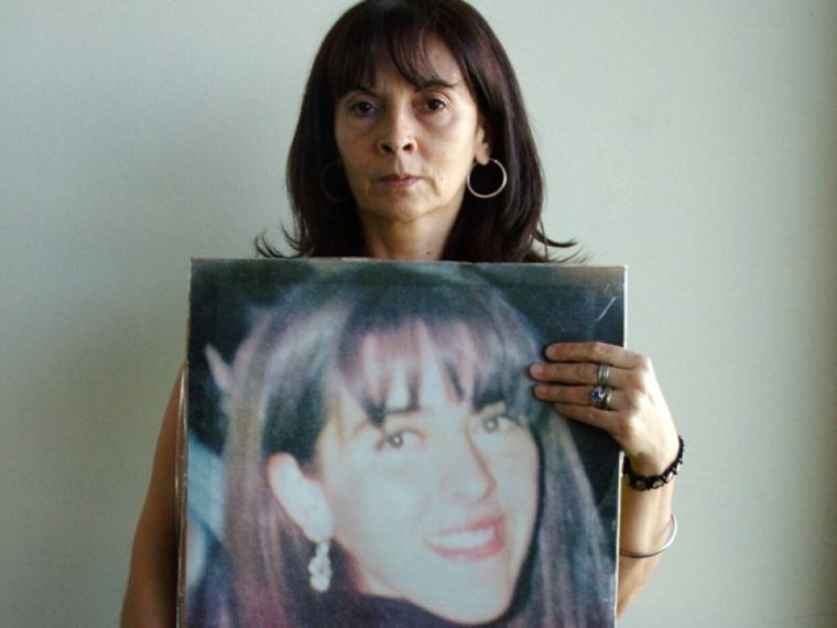 Susana Trimarco con la foto de su hija, Marita Foto: Telam