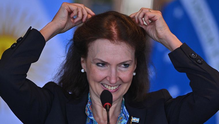 La canciller Diana Mondino Foto: EFE