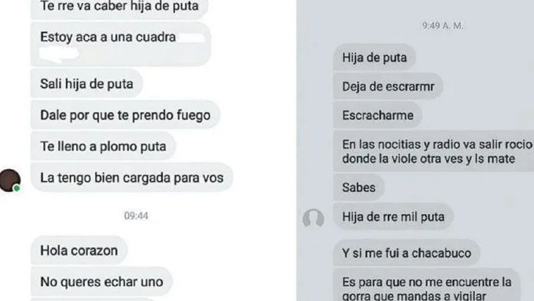 Mensajes de acoso que se reciben a través de las redes sociales