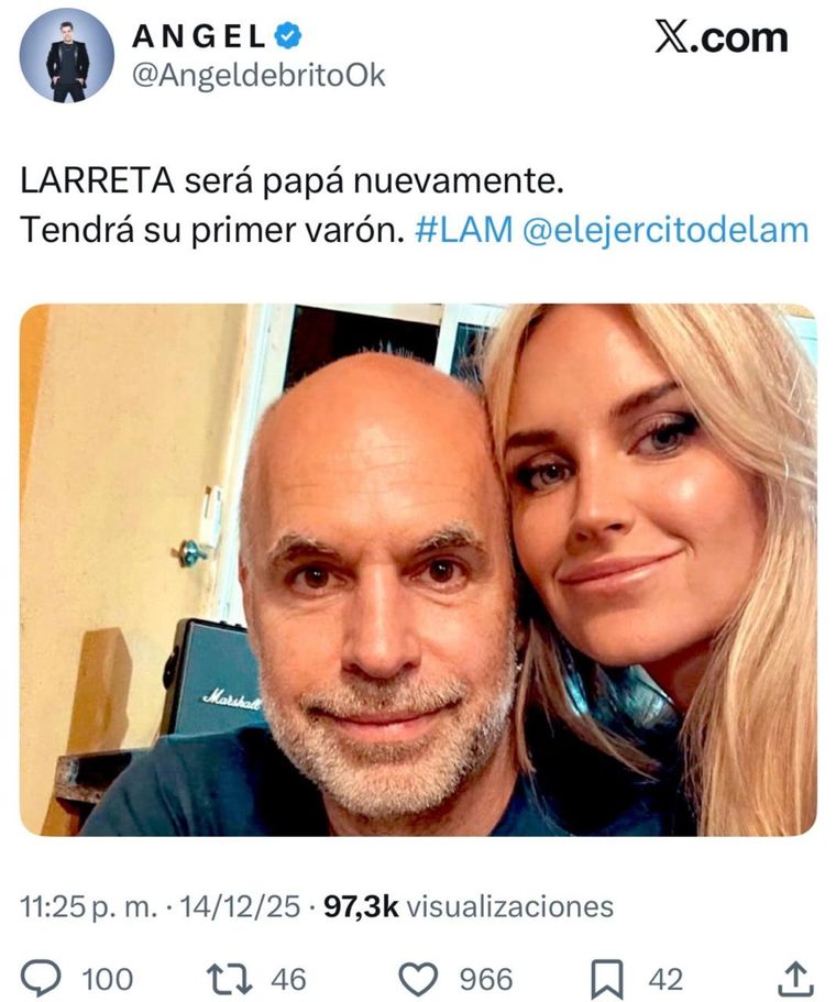 La información fue compartida por Ángel de Brito en X. La información fue compartida por Ángel de Brito en X.