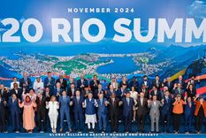 La foto familia del G20 2024 de Río de Janeiro que tuvo al presidente Javier Milei como único ausente. Foto: X (@LulaOficial)