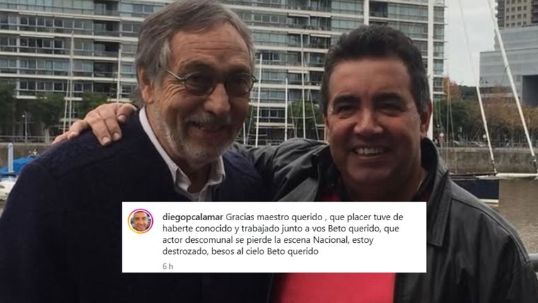 Diego Pérez, otro de los artistas que despidió a Luis Brandoni. Diego Pérez, otro de los artistas que despidió a Luis Brandoni.