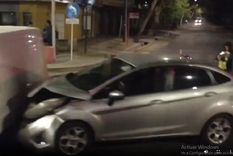 El choque de dos vehículos en Godoy Cruz originó un conflicto entre los conductores Foto: Captura de video