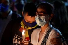 Los muertos en choques entre fuerzas de seguridad y manifestantes enlutaron a Colombia. Foto: AFP