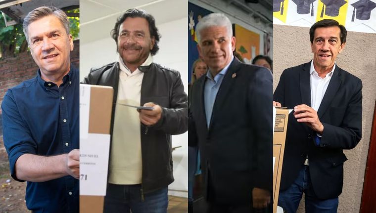 Los gobernadores Leandro Zdero (Chaco), Gustavo Sáenz (Salta), Claudio Poggi (San Luis) y Carlos Sadir (Jujuy).