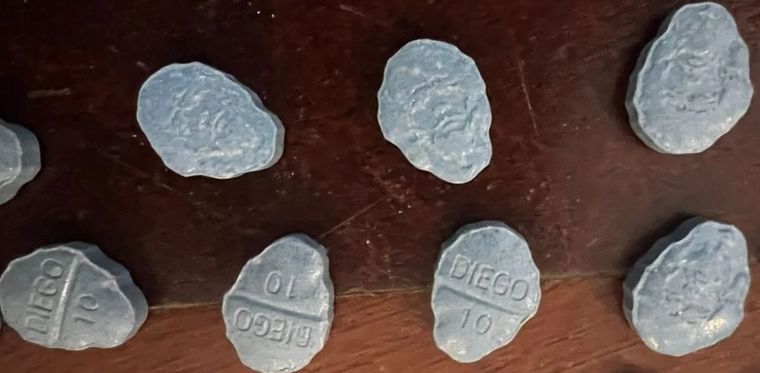 Además, habían pastillas con el diseño de Duft Punk y cocaína rosa conocida como Tusi Foto: NA