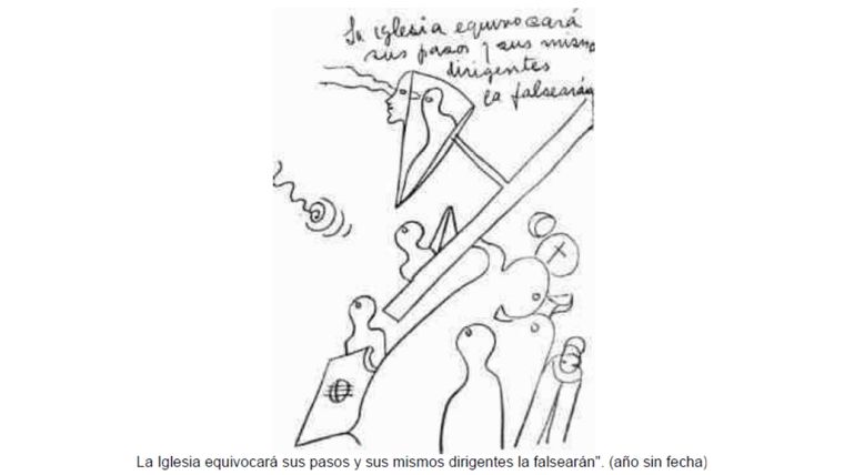 La iglesia equivocará sus pasos y sus mismos dirigentes la falsearán.
