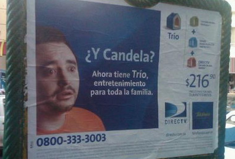 ¿Y Candela?, ahora en una publicidad de triple play. Foto: Web