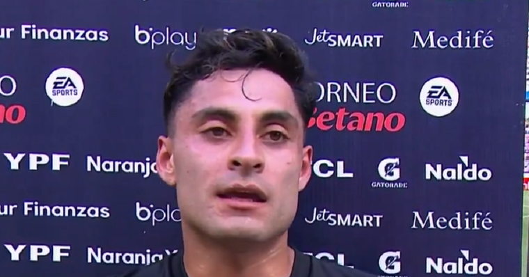 El 17 habló tras el empate con el Ferroviario. Foto: Captura