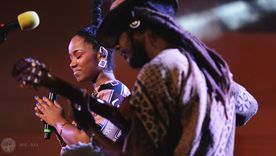 La cantante Eliana Rosa durante una presentación en el Atlantic Music Expo (AME), uno de los festivales de música más importantes de Cabo Verde, que se viene realizando desde hace 11 años.