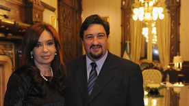 Cristina Fernández de Kirchner junto a Maurice Closs. Cristina Fernández de Kirchner junto a Maurice Closs.