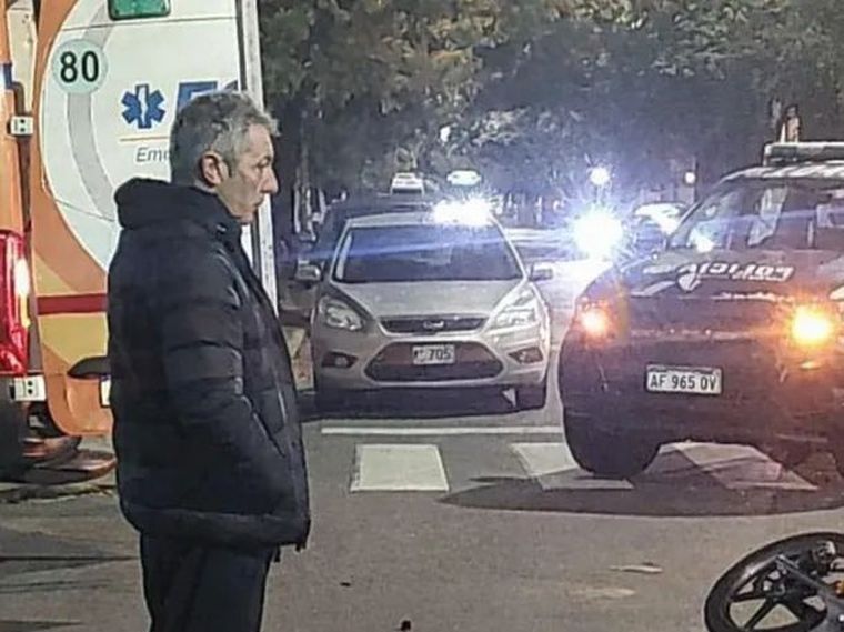 La imagen de Frank Kudelka minutos después de su accidente en Rosario.