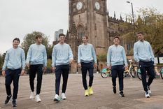 Los cinco tenistas y el capitán se preparan en Inglaterra. Foto: @ESPNtenis