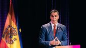 El presidente del gobierno de España, Pedro Sánchez, durante una intervención este miércoles en Madrid. El presidente del gobierno de España, Pedro Sánchez, durante una intervención este miércoles en Madrid.