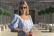 Angie Landaburo, el día del incendio en La Susana. Foto: Instagram