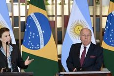 Diana Mondino visitó Brasil por primera vez en su rol como canciller Foto: Cuenta de X de Diana Mondino