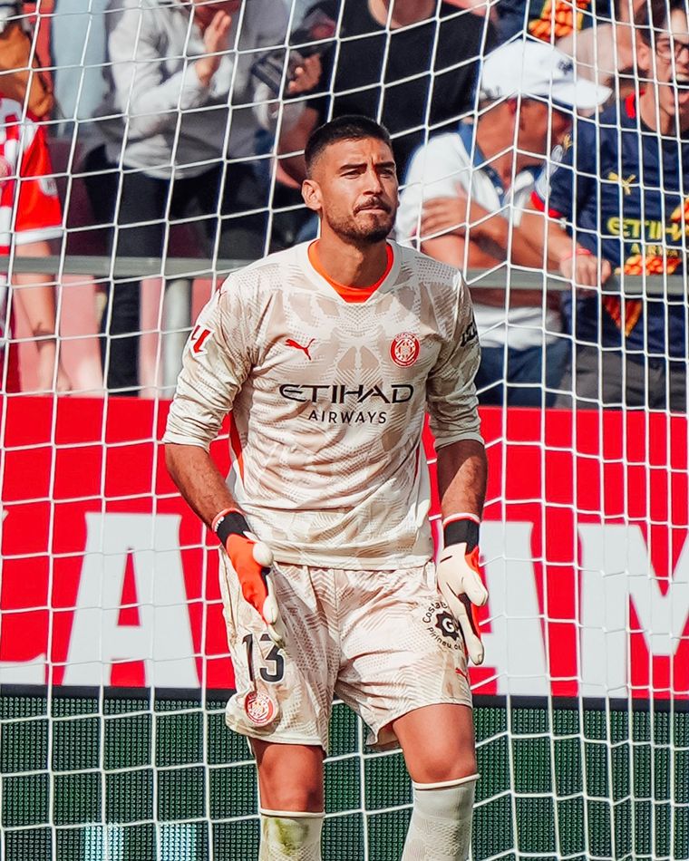 Gazzaniga fue el héroe de la tarde para el Girona. Foto: @GironaFC