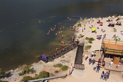 Esta playa de San Luis cuenta con todo lo necesario para relajarse Foto: Turismo San Luis