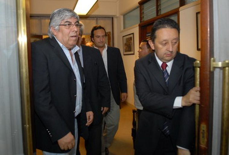 Moyano, en la Casa de Gobierno junto a Jaque. Foto: Gerardo Gómez/MDZ