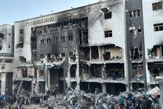 El hospital Al-Shifa, en Gaza, fue bombardeado el año pasado. El hospital Al-Shifa, en Gaza, fue bombardeado el año pasado.