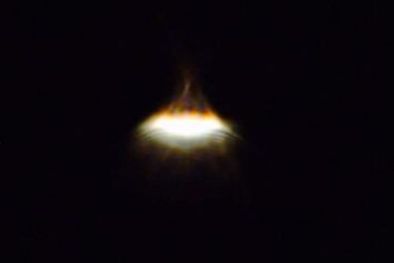 MDZol | En Entre Ríos, una persona que estaba fotografiando la luna dijo ver un ovni y envió el material al Centro de Identificación Aeroespacial. Foto: CIAE.