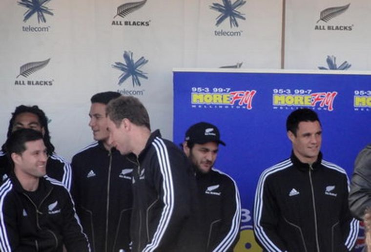 Los All Blacks compartieron una tarde con sus seguidores.  Foto: MDZ