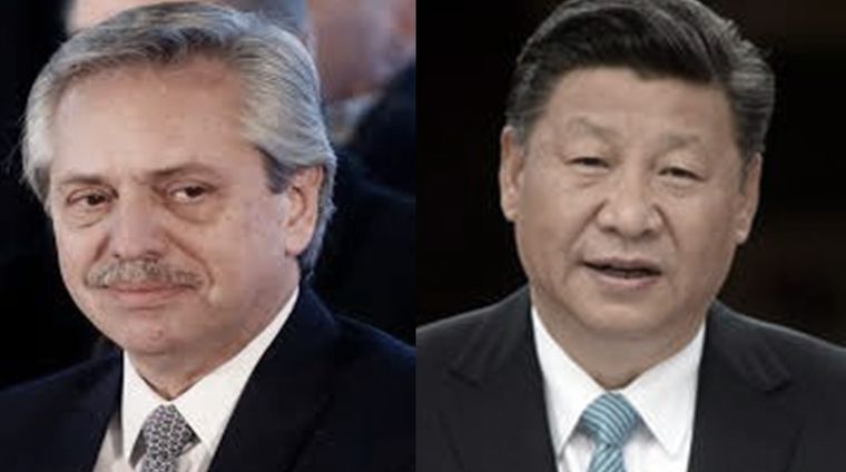 Alberto Fernández y Xi Jinping