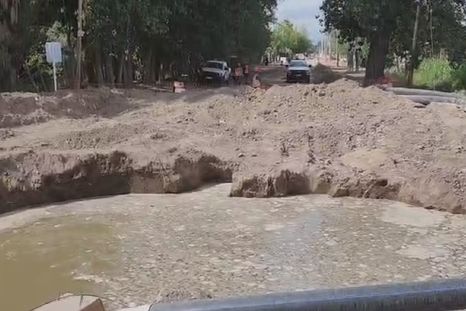 Socavón en Guaymallén Socavón en Guaymallén